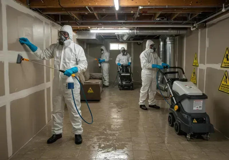 Basement Moisture Removal and Structural Drying process in Berlin, NH